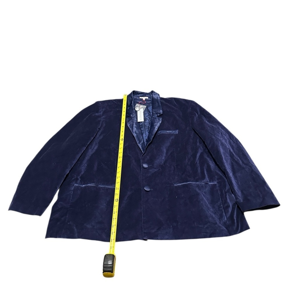 Frances Valentine Deep Blue Velvet men Blazer size 2XL - Picture 7 of 16